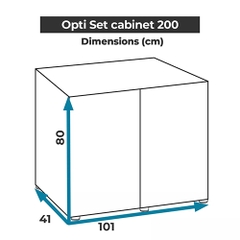 Chân hồ dành cho OPTI Set 200 - Cabinet OPTI Set 200 Black ( 101 x 41 x 80cm )