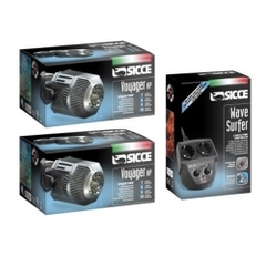 Bộ 2 máy thổi luồng Voyager HP 10 + điều khiển - Sicce Voyager HP10 x 2 + Wave Surfer Control