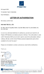 Prestan (Hoa Kỳ) - Ủy quyền đại lý chính thức tai Việt Nam