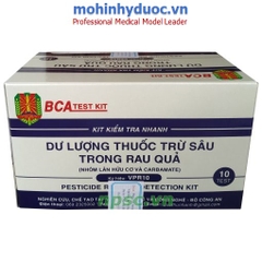 BỘ KIT TEST NHANH DƯ LƯỢNG THUỐC TRỪ SÂU CÓ TRONG RAU QUẢ VPR10 - BỘ CÔNG AN