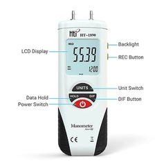 MÁY ĐO ÁP SUẤT ÁP LỰC TỐI ĐA 2PSI HT-1890