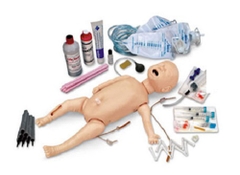 Mô hình chăm sóc trẻ sơ sinh đa năng (CPR, đặt nội khí quản, hút dịch, tiêm trong xương, tiêm tay chân, chăm sóc rốn, kiểm tra mạch) LF03700 Nasco Healthcare