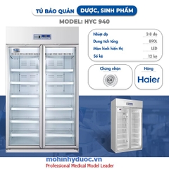 TỦ LẠNH DƯỢC PHẨM THỂ TÍCH LỚN HAI CÁNH HYC-940