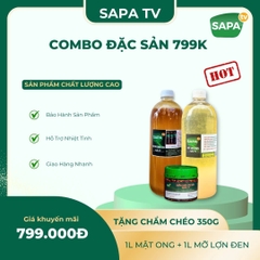 [ DEAL HOT ] MUA 1 CHAI MỠ LỢN ĐEN + 1 CHAI MẬT ONG KHOÁI TẶNG 1 LỌ CHẨM CHÉO VỊ TÊ CAY 350G