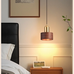 Đèn Thả Vỏ Gỗ Nhỏ DT266