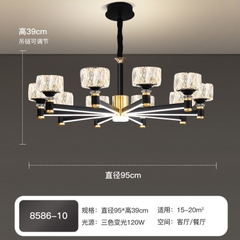 Đèn chùm pha lê phong cách hiện đại, đơn giản DC114F