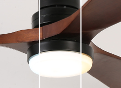 ĐÈN QUẠT TRẦN 3 CÁNH GỖ HIỆN ĐẠI QT072