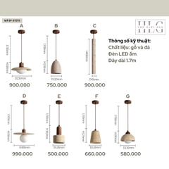 Đèn Thả Đá Dùng Cho Phòng Ăn, Phòng Khách, Phòng Ngủ DT270