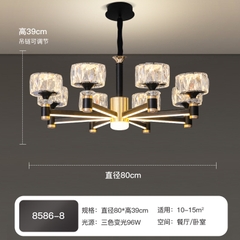 Đèn chùm pha lê phong cách hiện đại, đơn giản DC114F