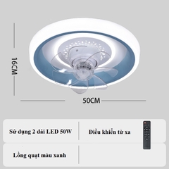 Quạt Trần Đèn Quạt Quay 360 Độ