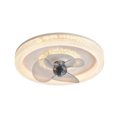 Đèn Quạt Ốp Trần Tròn Sắc Màu QT109