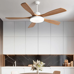 Quạt Trần 5 Cánh Gỗ Có Đèn QT169