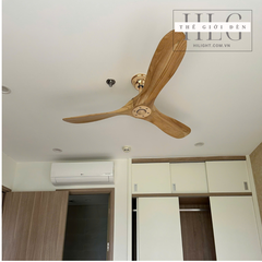 Quạt Trần 3 Cánh Gỗ Tự Nhiên QT258