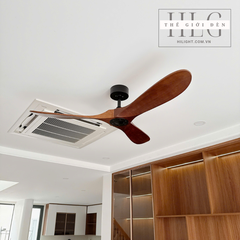 Quạt Trần 3 Cánh Gỗ Tự Nhiên QT202