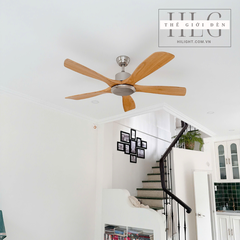 Quạt Trần 5 Cánh Gỗ Tự Nhiên QT140