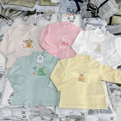 ÁO GIỮ NHIỆT TINN BABY CỔ 3P CHẤT PETIT DÀY CHO BÉ