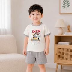 TINN BABY - BỘ CỘC TAY MODAL PETIT BÉ TRAI