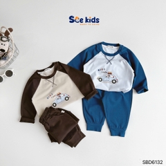 SET BỘ SCE DÀI TAY RAGLAN Ô TÔ GOOD LUCK