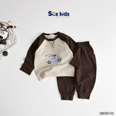 SET BỘ SCE DÀI TAY RAGLAN Ô TÔ GOOD LUCK
