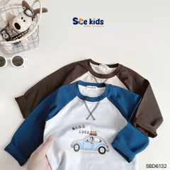 SET BỘ SCE DÀI TAY RAGLAN Ô TÔ GOOD LUCK
