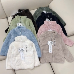 ÁO KHOÁC LÔNG 2 TÚI CỔ TRỤ
