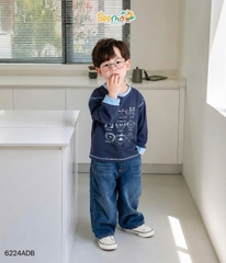 ÁO COTTON DÀI TAY BEEMO IN HÌNH THÚ CHO BÉ