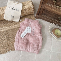 ÁO GILE LÔNG CỔ TRỤ TÚI SƯỜN CHO BÉ