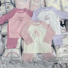 TINN BABY - BỘ DÀI TAY RAGLAN CHẤT PEPTIT DÀY DẶN CHO BÉ GÁI
