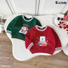 ÁO SWEATER SCE GIÁNG SINH IN HÌNH GẤU TRẮNG CHO BÉ