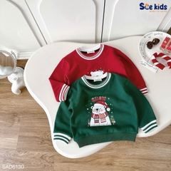 ÁO SWEATER SCE GIÁNG SINH IN HÌNH GẤU TRẮNG CHO BÉ