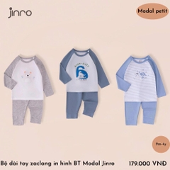 BỘ JINRO DÀI TAY RAGLAN CHẤT MODAL PETIT CHO BÉ