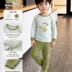 BỘ JINRO DÀI TAY PHỐI LÉ CHẤT MODAL PETIT CHO BÉ