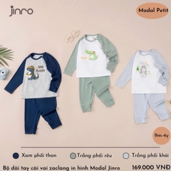 BỘ JINRO DÀI TAY RAGLAN CHẤT MODAL PETIT CHO BÉ