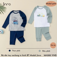 BỘ JINRO DÀI TAY RAGLAN CHẤT MODAL PETIT CHO BÉ