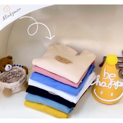 ÁO COTTON LEN GẤU CỔ 3P CHO BÉ