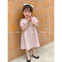 VÁY BÉ GÁI BERNIE THÊU HOA NGỰC
