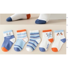 SET 5 ĐÔI TẤT XUẤT HÀN CHO BÉ TRAI/BÉ GÁI