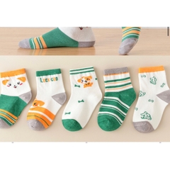 SET 5 ĐÔI TẤT XUẤT HÀN CHO BÉ TRAI/BÉ GÁI