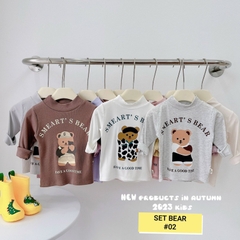 SET 3 ÁO GIỮ NHIỆT BEAR CHO BÉ