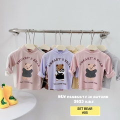 SET 3 ÁO GIỮ NHIỆT BEAR CHO BÉ