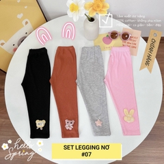 SET 4 QUẦN LEGGING DÀI HOẠ TIẾT