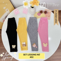 SET 4 QUẦN LEGGING DÀI HOẠ TIẾT