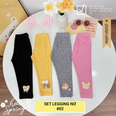 SET 4 QUẦN LEGGING DÀI HOẠ TIẾT