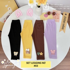 SET 4 QUẦN LEGGING DÀI HOẠ TIẾT