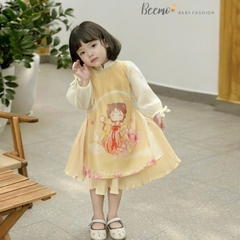 SET ÁO DÀI BÉ GÁI IN HÌNH
