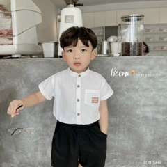 BỘ SƠ MI CỔ TÀU PHỐI TÚI BEEMO KIDS