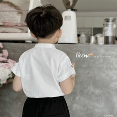 BỘ SƠ MI CỔ TÀU PHỐI TÚI BEEMO KIDS