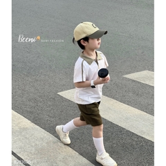 BỘ POLO CỘC TAY THỂ THAO PHỐI KHUY