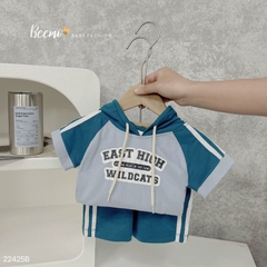 BỘ HOODIE PHỐI DÂY DỆT EAST HIGH