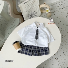 SET BỘ SƠ MI QUẦN KẺ CÀ VẠT MẪU MỚI